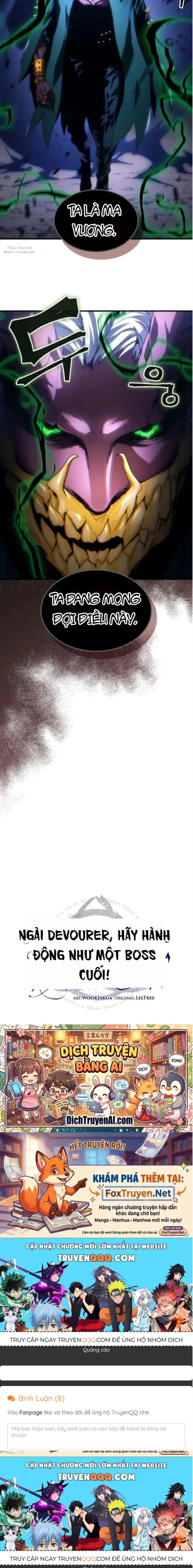 Đọc truyện [Leak] Hãy hành động như một Boss đi ngài Mr Devourer - Chap 130