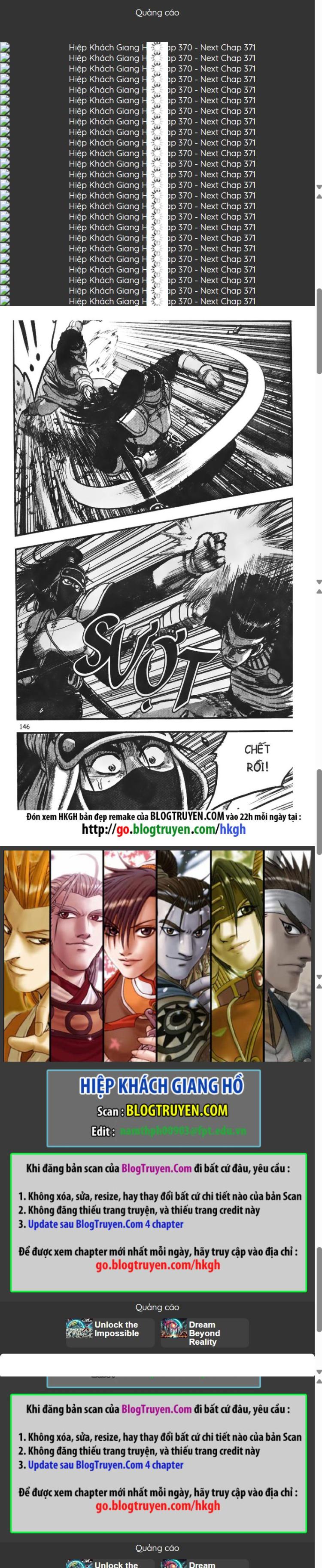 Đọc truyện [Leak] Hiệp Khách Giang Hồ - Chap 370