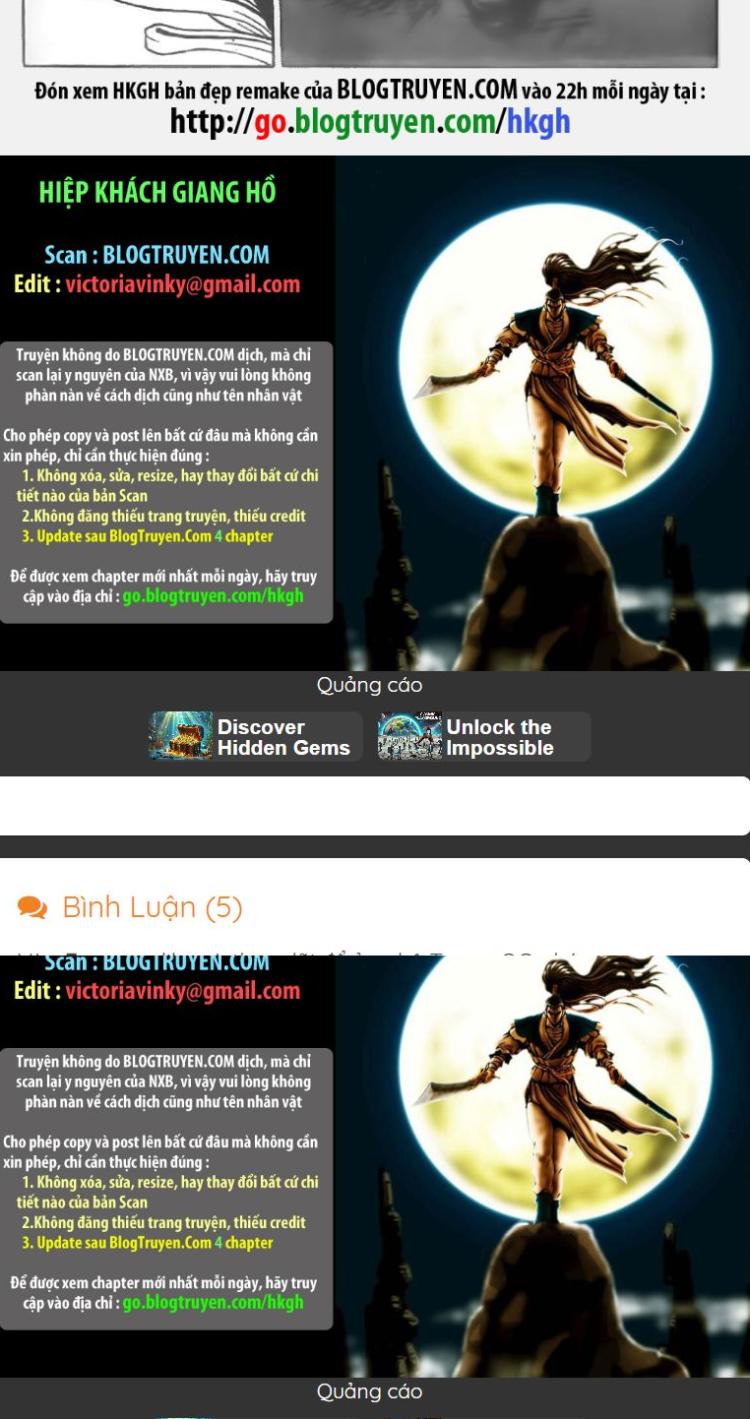 Đọc truyện [Leak] Hiệp Khách Giang Hồ - Chap 59