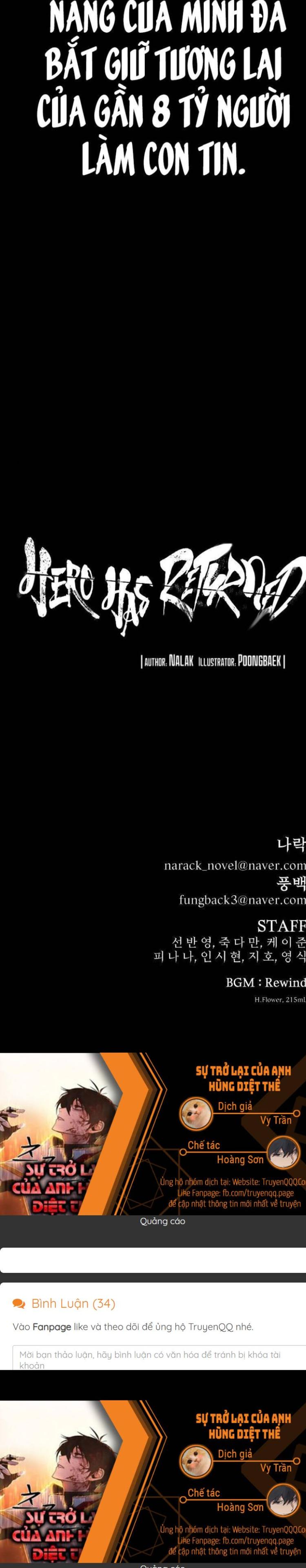 Đọc truyện [Leak] Sự Trở Lại Của Anh Hùng Diệt Thế - Chap 63