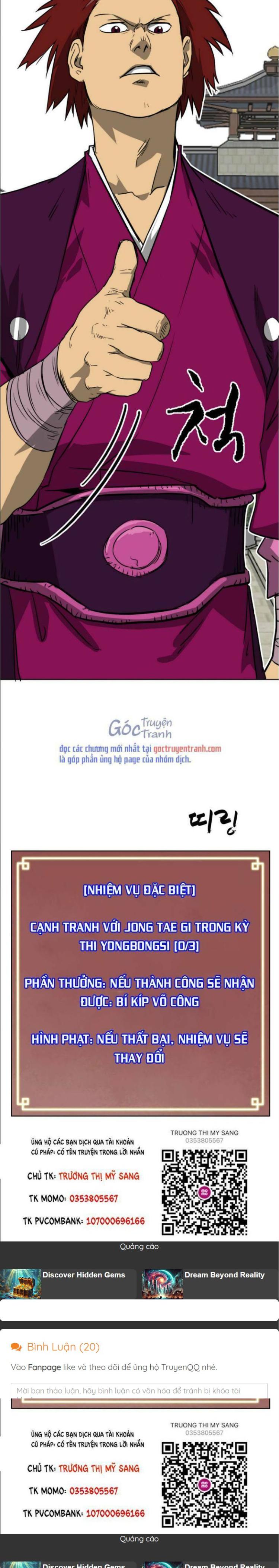 Đọc truyện [Leak] Tôi thăng cấp vô hạn trong Murim - Chap 46